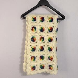 Colorful Crochet Blanket Throw 72X36